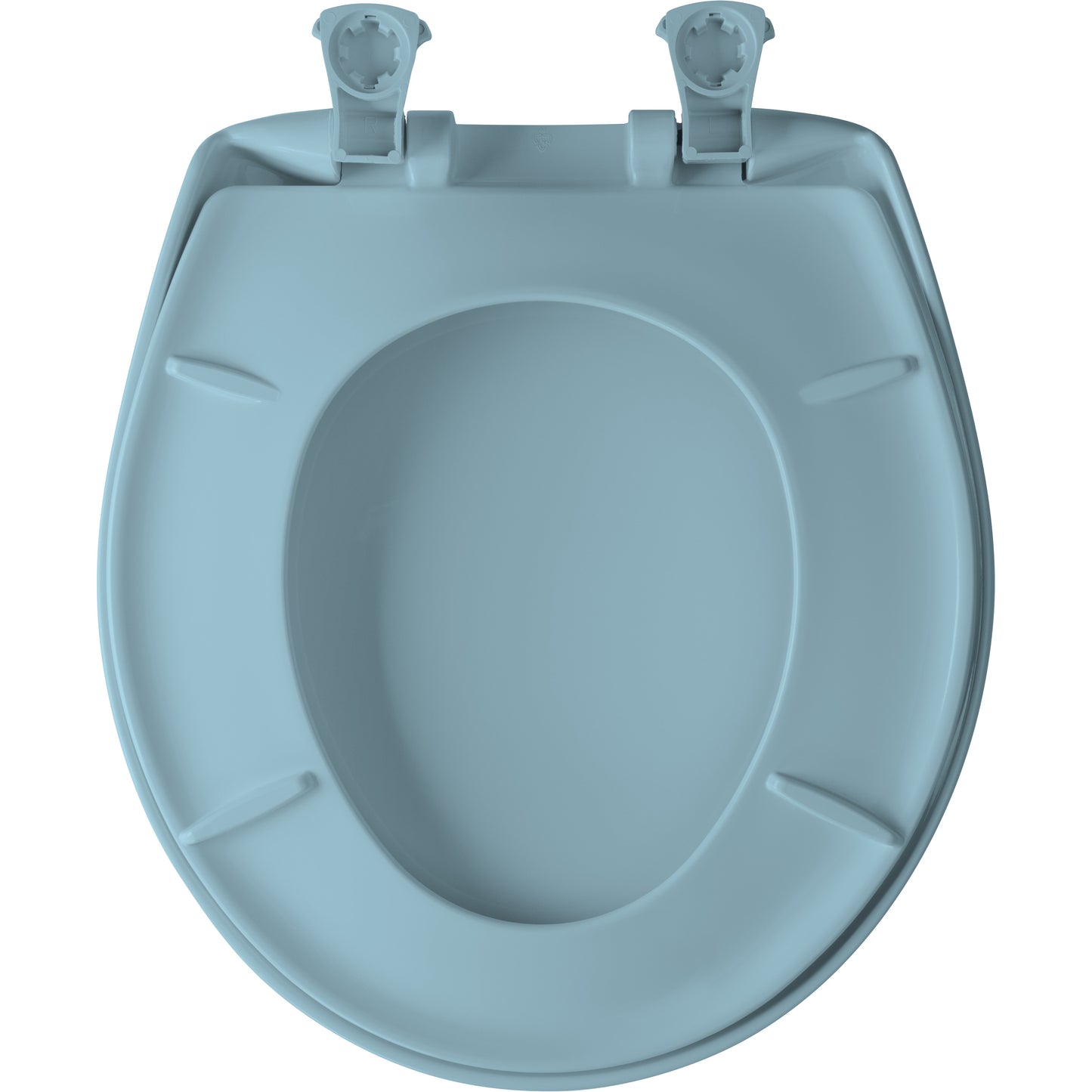 Bemis 200SLOWT Classic Colors® Round Plastic Toilet Seat Featuring Stay·Tite® Seat Fastening System™, Whisper·Close®, and Easy·Clean® - Twilight Blue