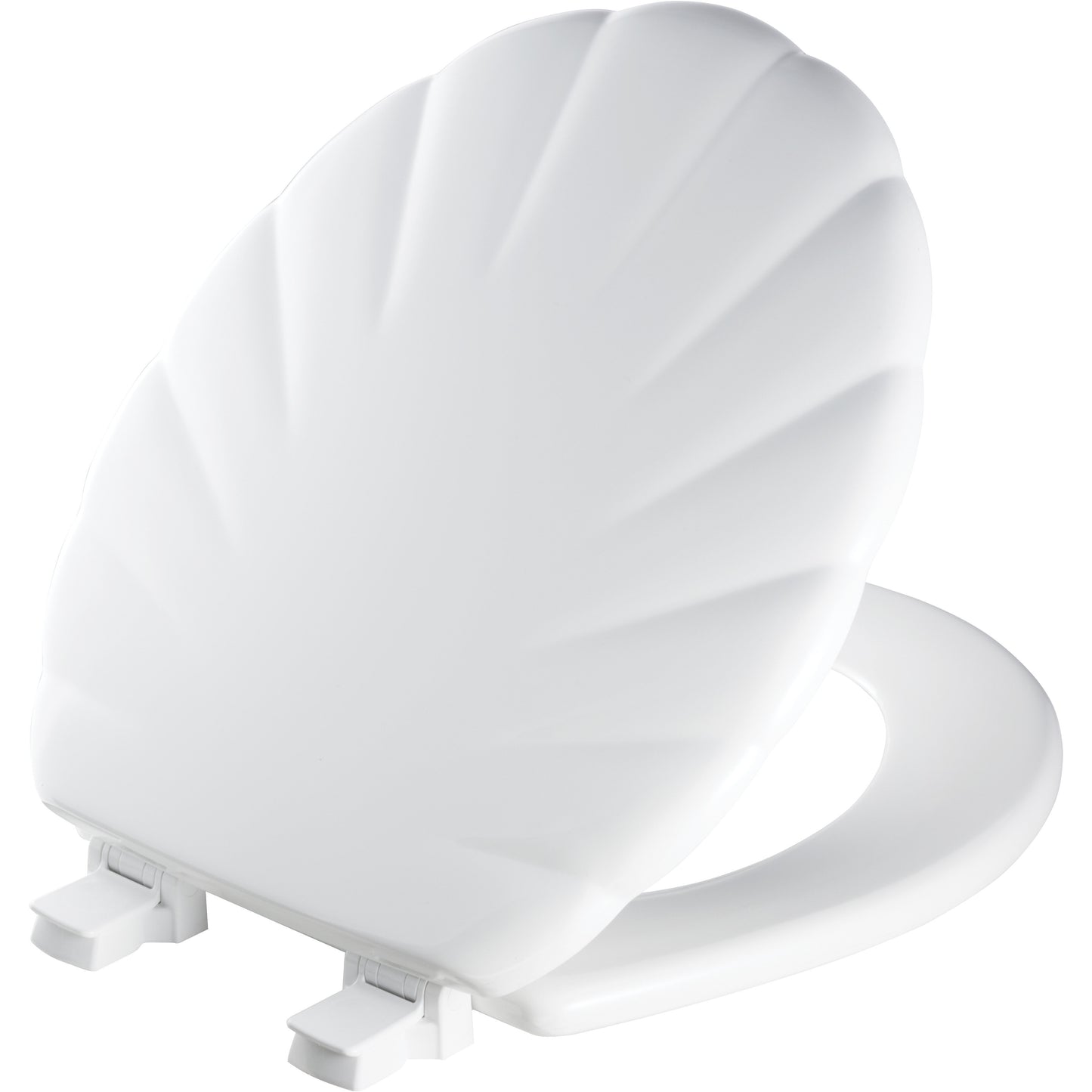 Bemis 22ECA Mayfair by Bemis Shell™ Round Enameled Wood Toilet Seat Featuring Stay·Tite® Seat Fastening System™ and Easy·Clean® - White