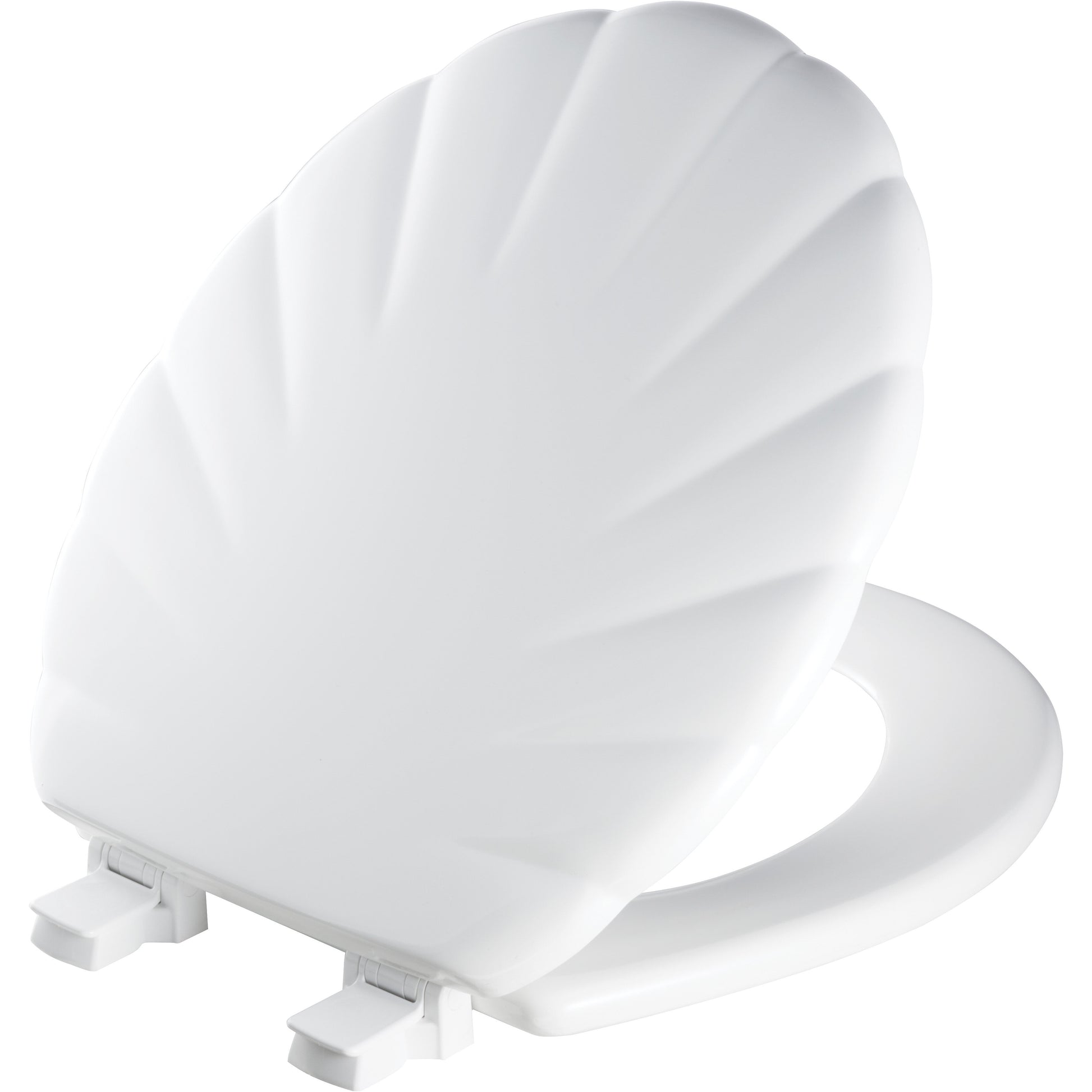 Bemis 22ECA Mayfair by Bemis Shell™ Round Enameled Wood Toilet Seat Featuring Stay·Tite® Seat Fastening System™ and Easy·Clean® - White