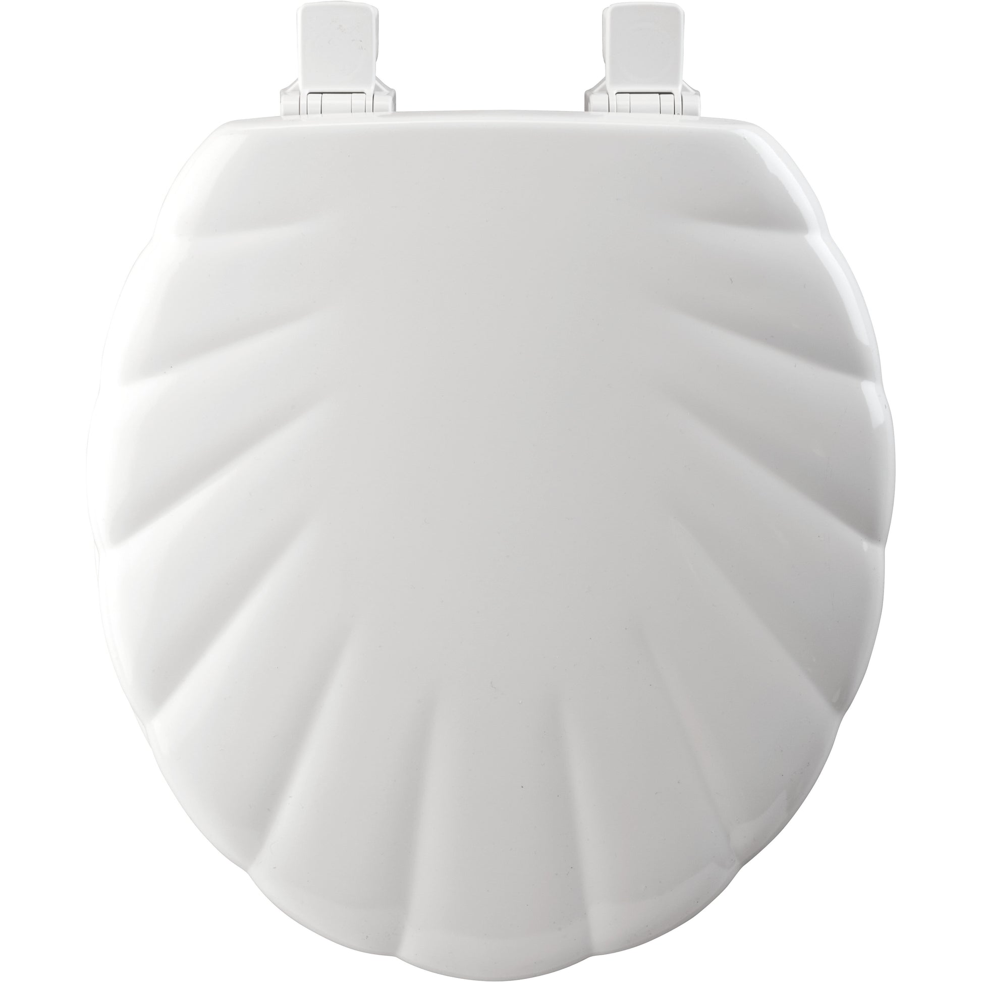 Bemis 22ECA Mayfair by Bemis Shell™ Round Enameled Wood Toilet Seat Featuring Stay·Tite® Seat Fastening System™ and Easy·Clean® - White