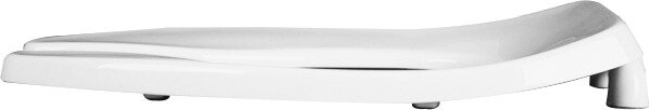 Bemis 3155SSCT Elongated Plastic Toilet Seat Featuring Stay·Tite® Commercial Fastening System™, DuraGuard® and Self-Sustianing Check Hinges - White
