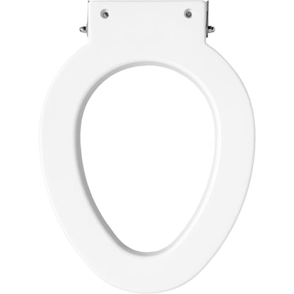 Bemis 4LET Elongated Plastic Closed Front Less Cover with Stay·Tite® Commercial Fastening System™ - White