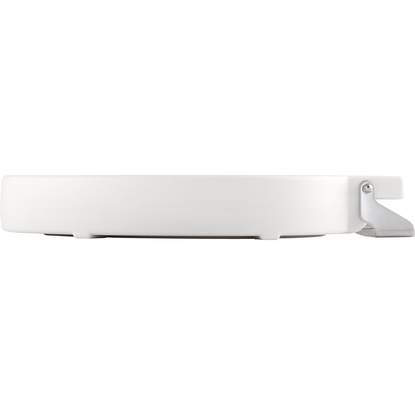 Bemis 4LET Elongated Plastic Closed Front Less Cover with Stay·Tite® Commercial Fastening System™ - White