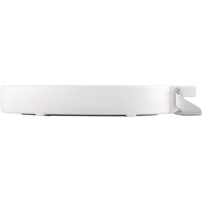 Bemis 4LET Elongated Plastic Closed Front Less Cover with Stay·Tite® Commercial Fastening System™ - White