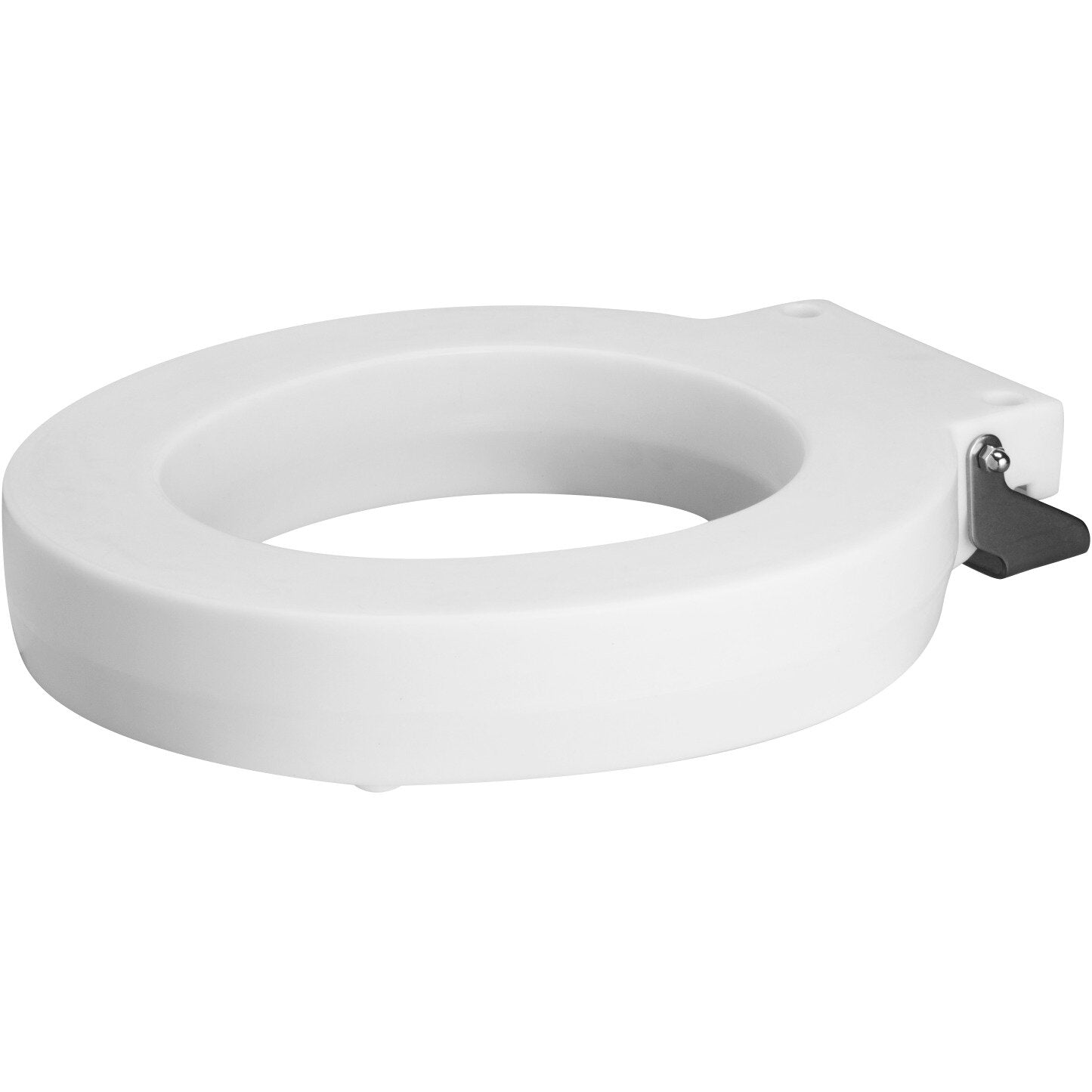 Bemis 4LRT Round Plastic Closed Front Less Cover with Stay·Tite® Commercial Fastening System™ - White