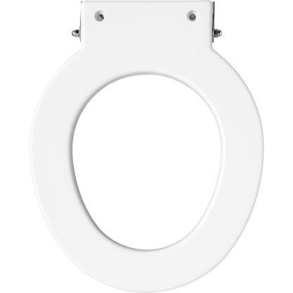 Bemis 4LRT Round Plastic Closed Front Less Cover with Stay·Tite® Commercial Fastening System™ - White