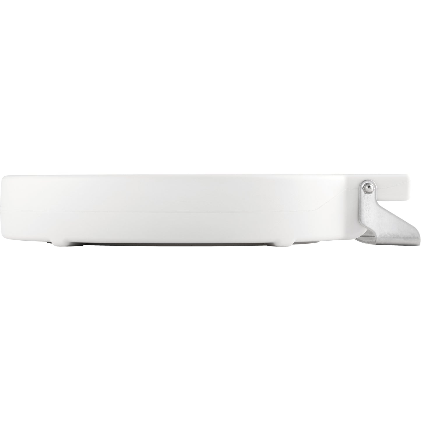 Bemis 4LRT Round Plastic Closed Front Less Cover with Stay·Tite® Commercial Fastening System™ - White