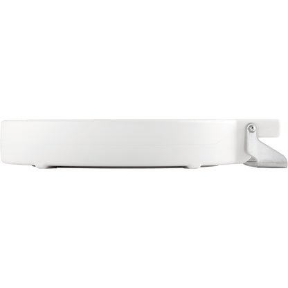 Bemis 4LRT Round Plastic Closed Front Less Cover with Stay·Tite® Commercial Fastening System™ - White