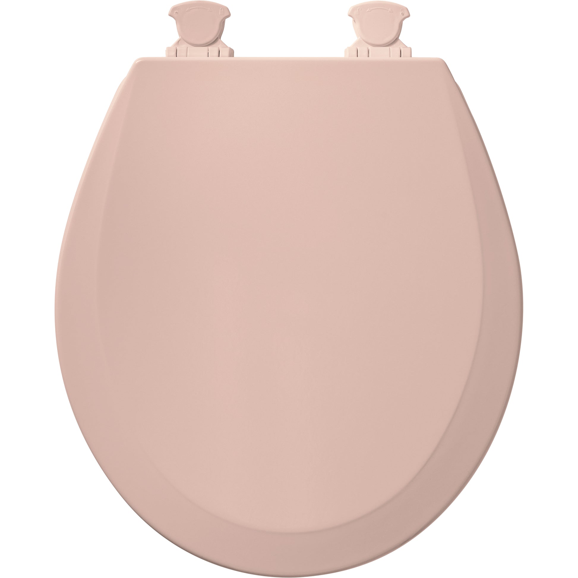 Bemis 500EC Round Enameled Wood Closed Front with Cover Featuring Easy·Clean® Hinges - Venetian Pink