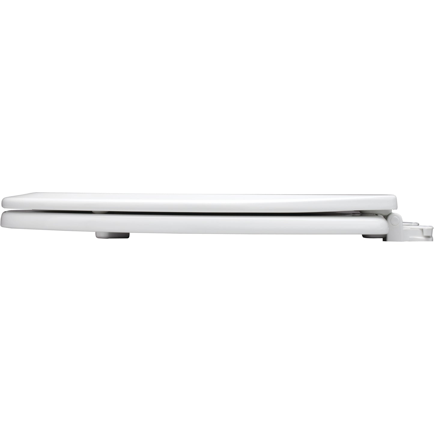 Bemis 500EC Round Enameled Wood Closed Front with Cover Featuring Easy·Clean® Hinges - White