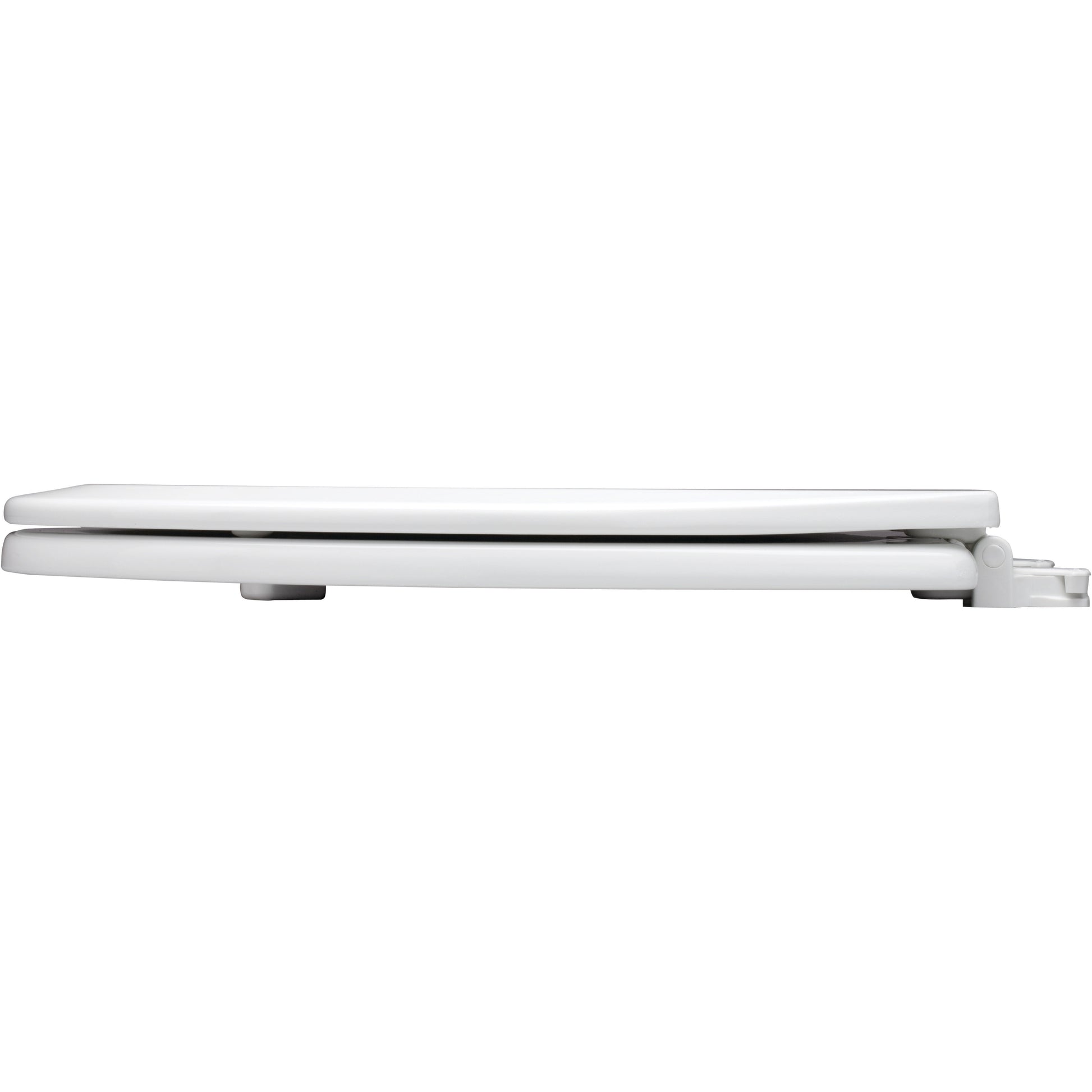 Bemis 500EC Round Enameled Wood Closed Front with Cover Featuring Easy·Clean® Hinges - White