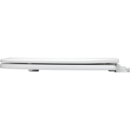 Bemis 500EC Round Enameled Wood Closed Front with Cover Featuring Easy·Clean® Hinges - White