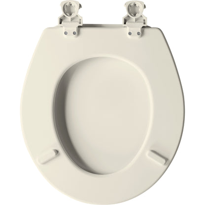 Bemis 540EC Church Round Enameled Wood Toilet Seat Featuring Easy·Clean® - Biscuit