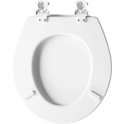Bemis 540EC Church Round Enameled Wood Toilet Seat Featuring Easy·Clean® - White