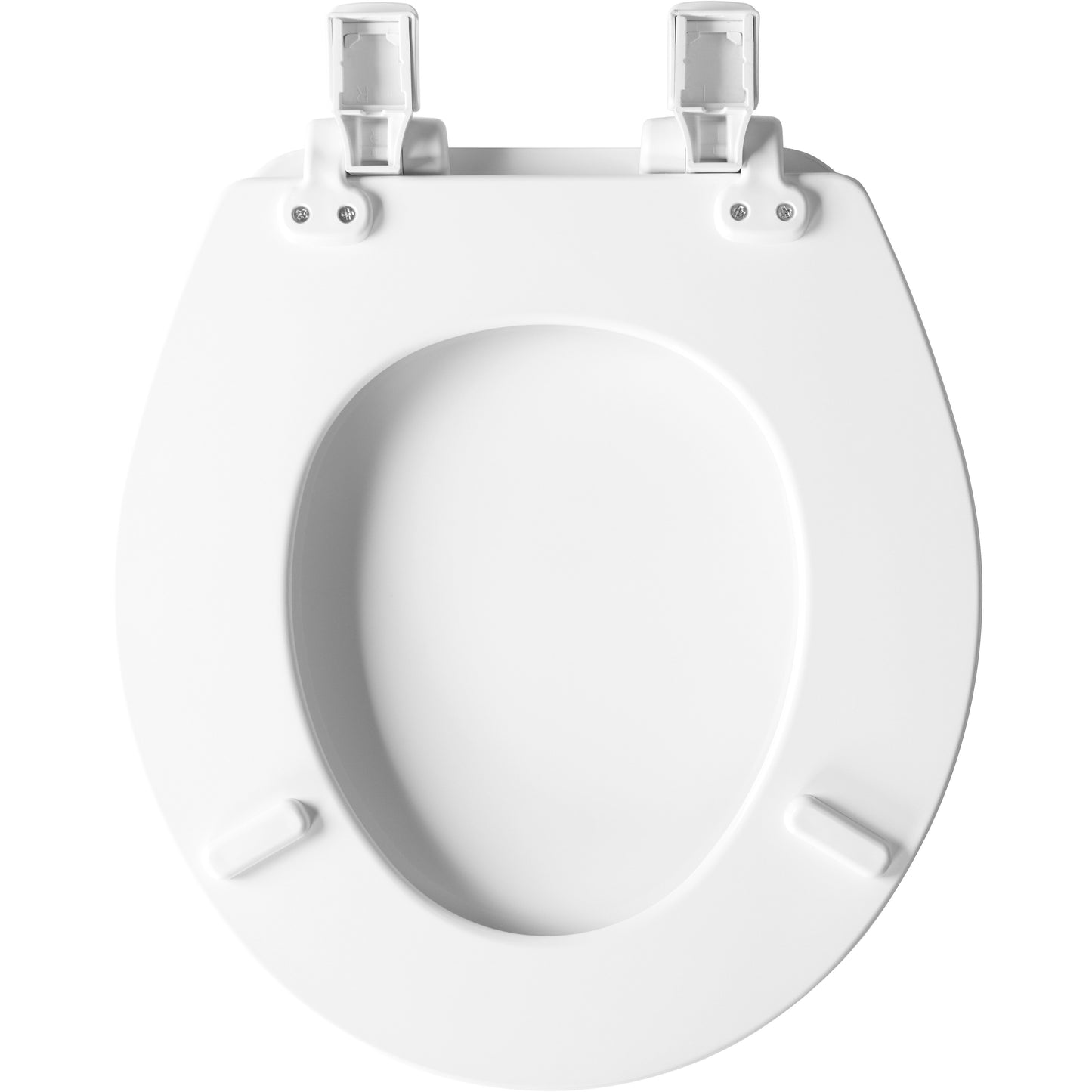 Bemis 600E4 Ashland™ Round Enameled Wood Toilet Seat in White Featuring Stay·Tite® Seat Fastening System™, Whisper·Close®, Easy·Clean®, and Precision·Fit® - White