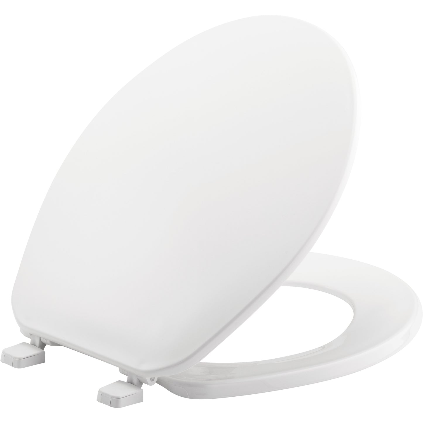 Bemis 70 Round Plastic Closed Front with Cover Toilet Seat with Top·Tite® Hinges - White