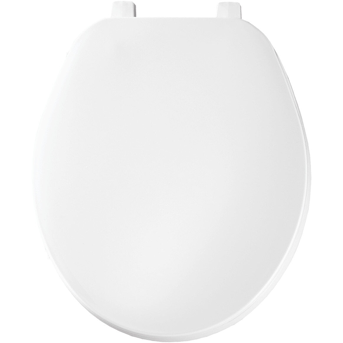 Bemis 70 Round Plastic Closed Front with Cover Toilet Seat with Top·Tite® Hinges - White