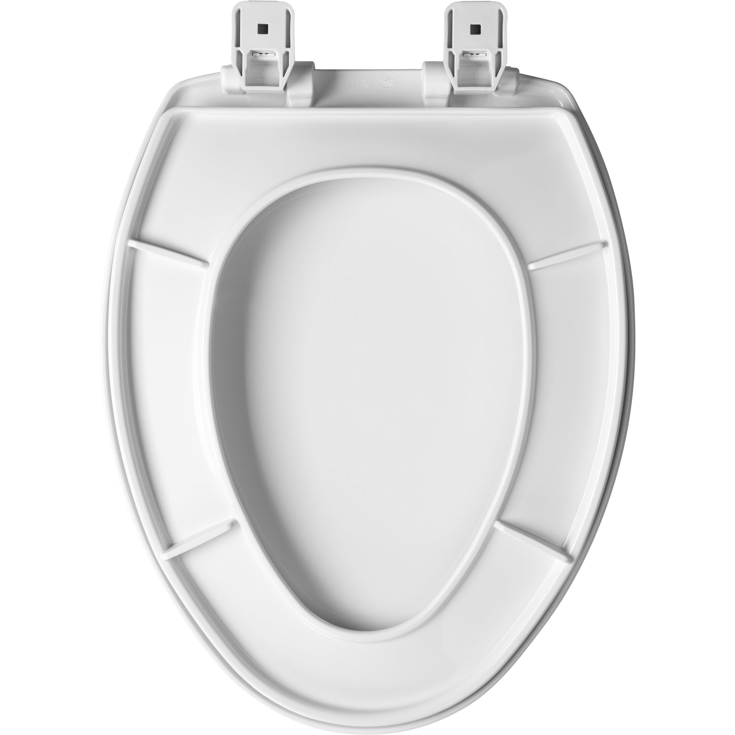 Bemis 7300SL Elongated Hospitality Plastic Toilet Seat in White with Stay·Tite® Seat Fastening System™ and Whisper·Close® - White