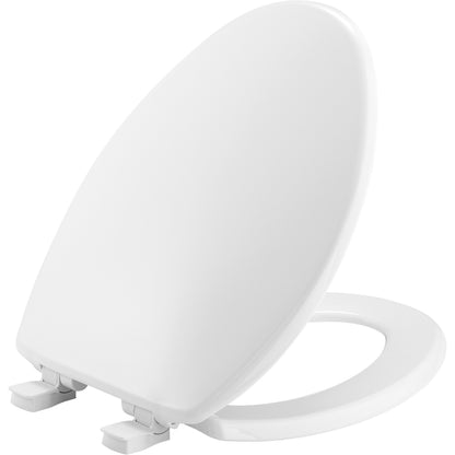 Bemis 7300SLEC Elongated Plastic Toilet Seat in White Featuring Easy·Clean® and Whisper·Close® - White