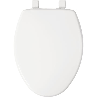 Bemis 7300SLEC Elongated Plastic Toilet Seat in White Featuring Easy·Clean® and Whisper·Close® - White