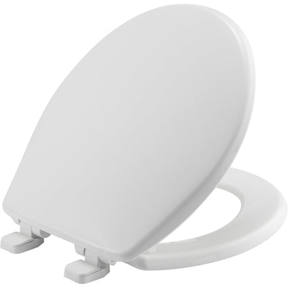Bemis 730SL Round Hospitality Plastic Toilet Seat in White with Stay·Tite® Seat Fastening System™ and Whisper·Close® - White
