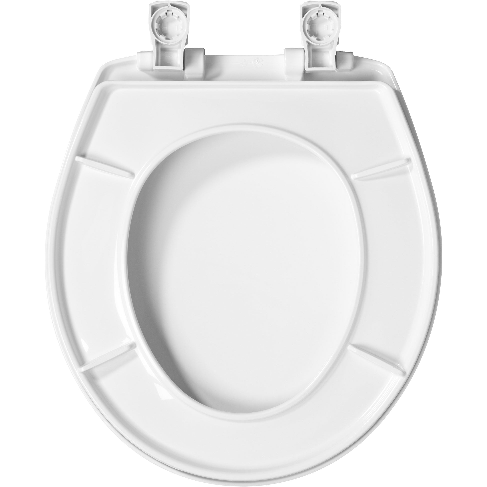 Bemis 730SLEC Round Plastic Toilet Seat in White Featuring Easy·Clean® and Whisper·Close® - White