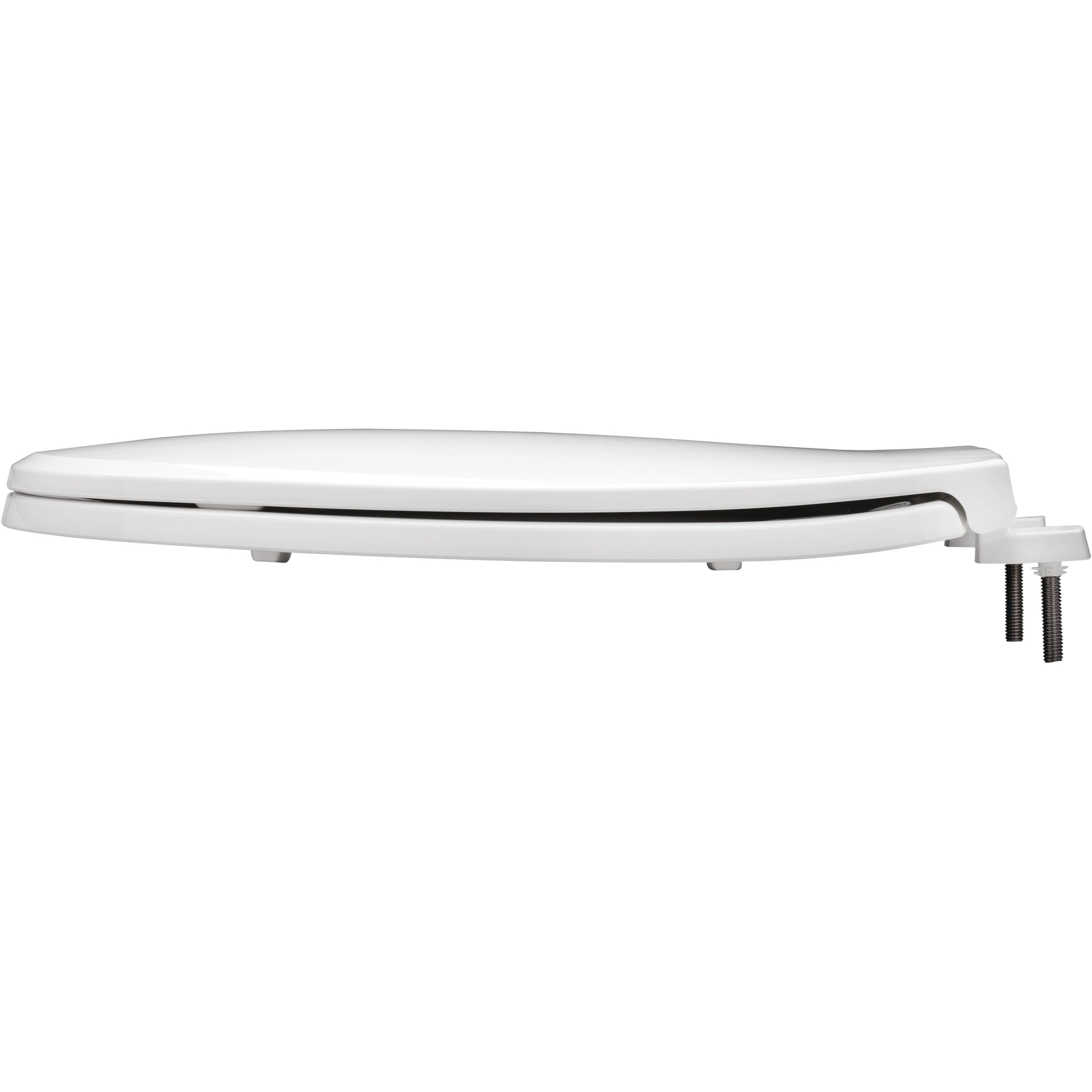 Bemis 7600T Elongated Hospitality Plastic Toilet Seat in White with Stay·Tite® Commercial Fastening System™ - White