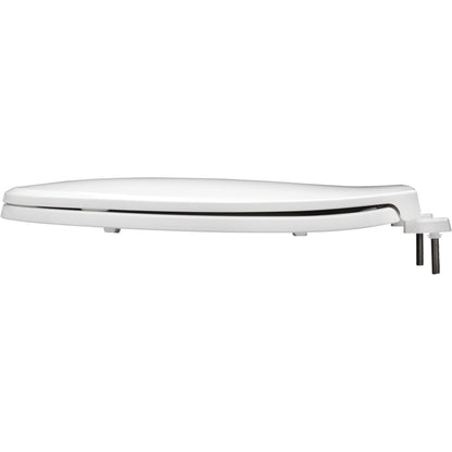 Bemis 7600T Elongated Hospitality Plastic Toilet Seat in White with Stay·Tite® Commercial Fastening System™ - White
