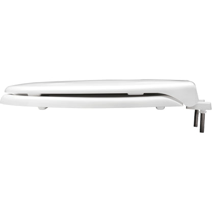 Bemis 7750TDG Round Open Front With Cover Hospitality Commercial Plastic Toilet Seat in White Stay·Tite® Commercial Fastening System™ and DuraGuard® - White