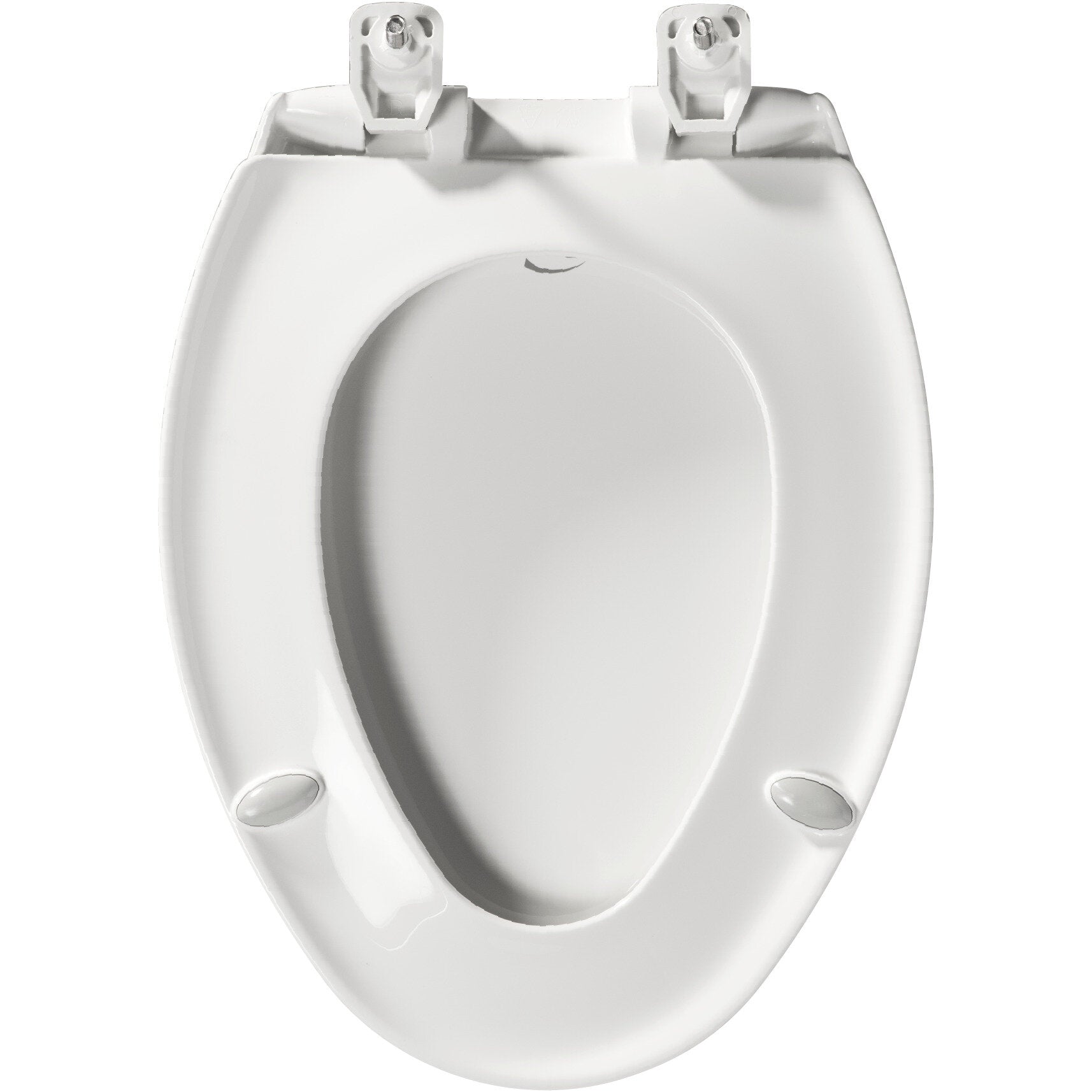 Bemis 7900TDGSL Elongated Hospitality Commercial Plastic Closed Front with Cover Toilet Seat in White Featuring Stay·Tite® Commercial Fastening System™, Whisper·Close®, Super·Grip® Bumpers, and DuraGuard® - White