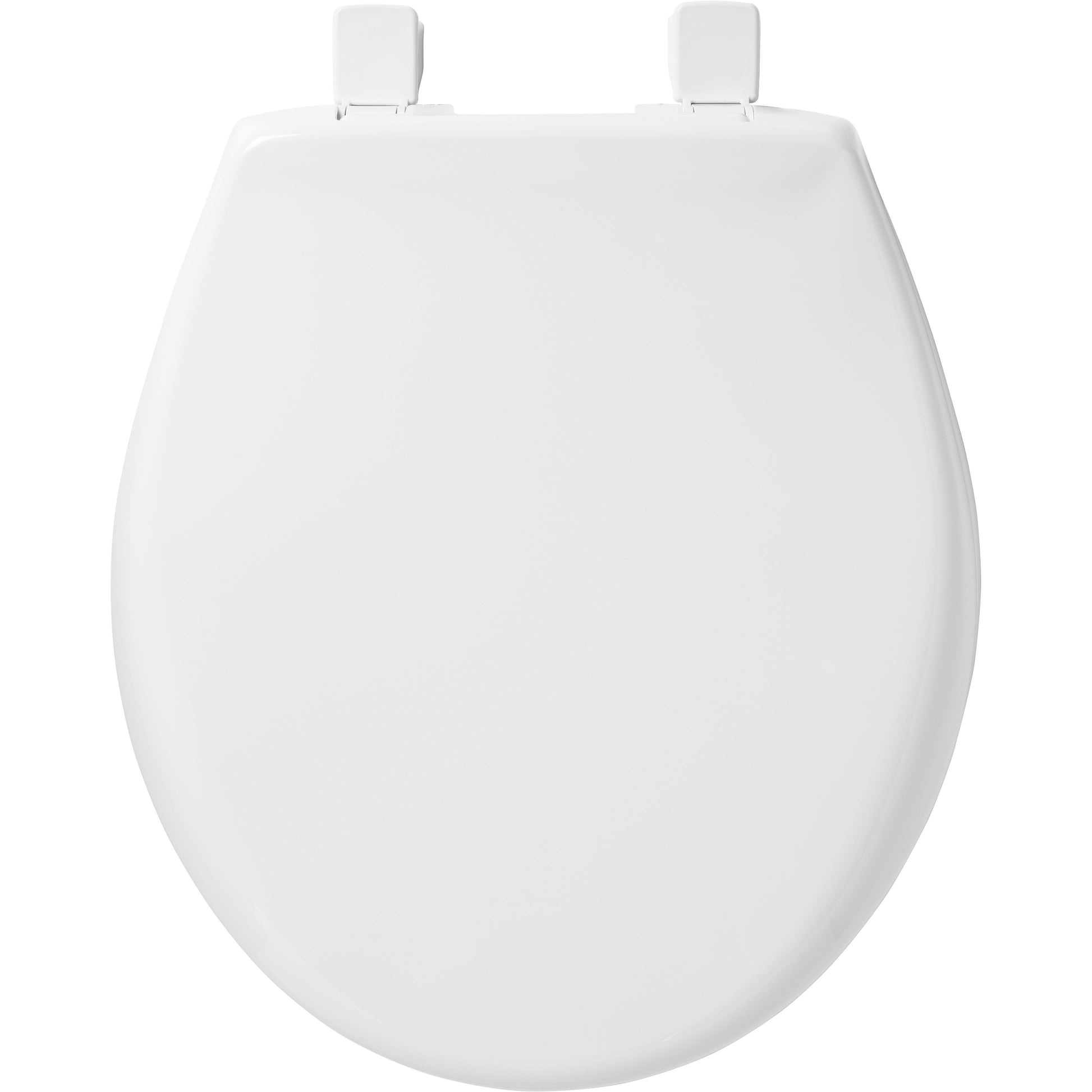 Bemis 790TDGSL Round Hospitality Commercial Plastic Closed Front with Cover Toilet Seat in White Featuring Stay·Tite® Commercial Fastening System™, Whisper·Close®, Super·Grip® Bumpers, and DuraGuard® - White
