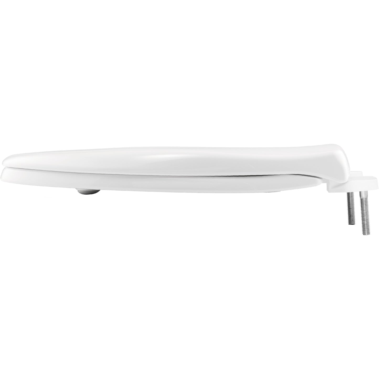 Bemis 790TDGSL Round Hospitality Commercial Plastic Closed Front with Cover Toilet Seat in White Featuring Stay·Tite® Commercial Fastening System™, Whisper·Close®, Super·Grip® Bumpers, and DuraGuard® - White