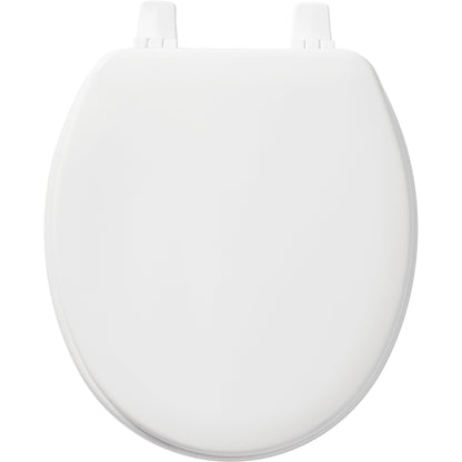 Bemis BB540 Church Baby Bowl Enameled Wood Toilet Seat in White with Top·Tite® hinges - White