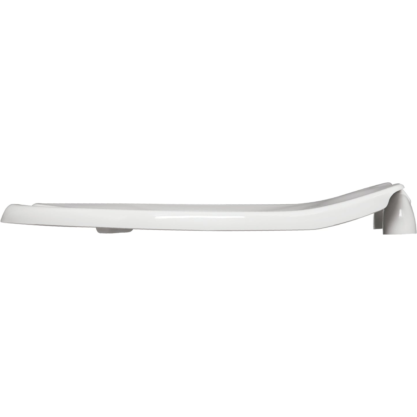 Bemis BB955CT Baby Bowl Open Front Less Cover Commercial Plastic Toilet Seat in White with Stay·Tite® Commercial Fastening System™, Check Hinges, and DuraGuard® - White