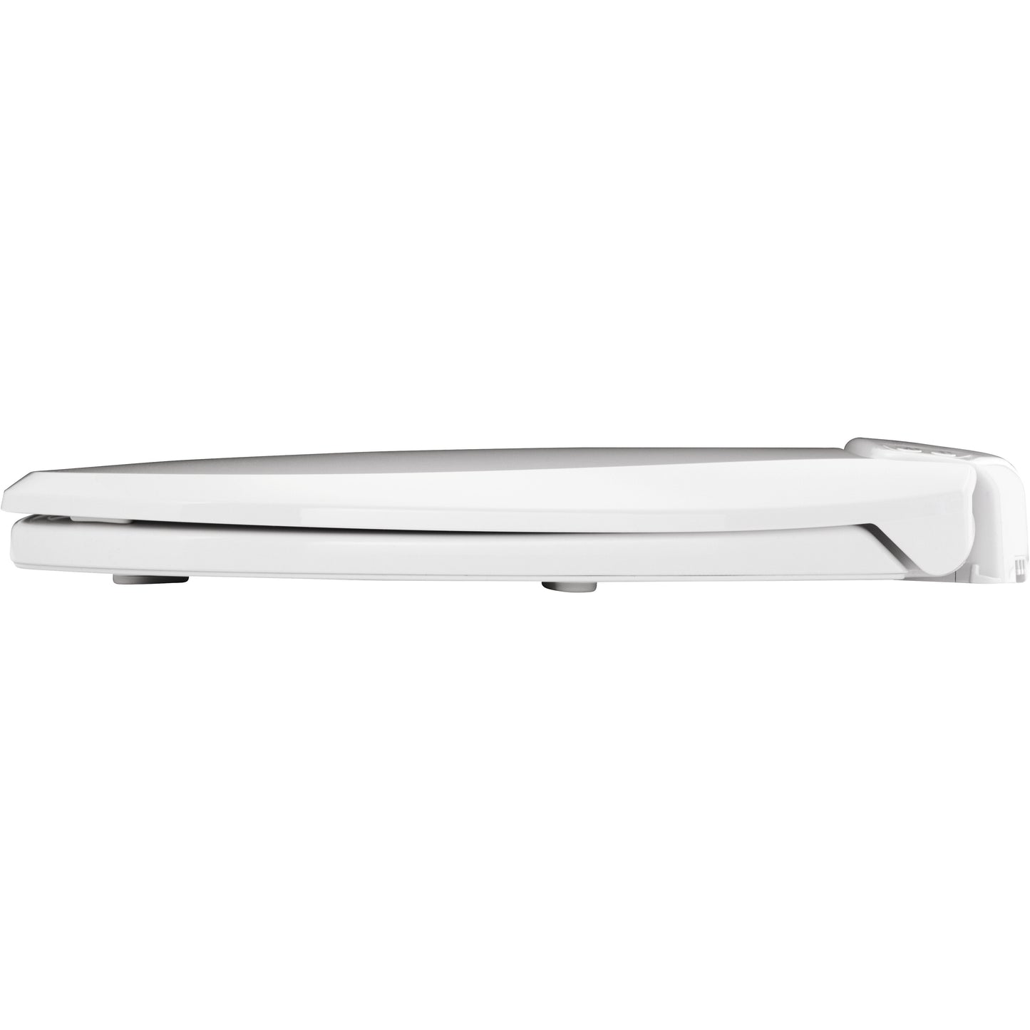 Bemis H900NL Radiance™ Round Plastic Heated Toilet Seat in White Featuring Stay·Tite® Seat Fastening System™, Whisper·Close®, Precision·Fit® and Super·Grip® Bumpers - White