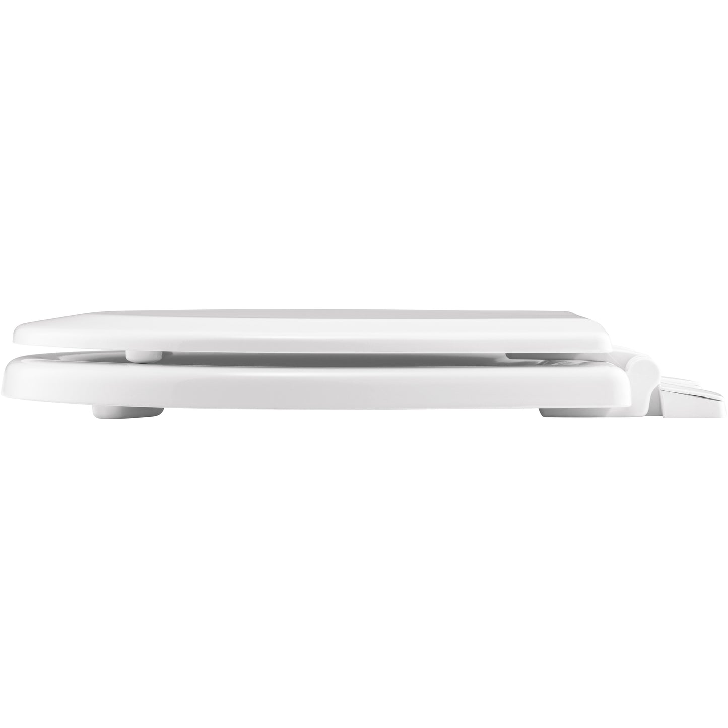 Bemis TC50TTA Round Enameled Wood Marine Toilet Seat with Top·Tite® Hinges - White
