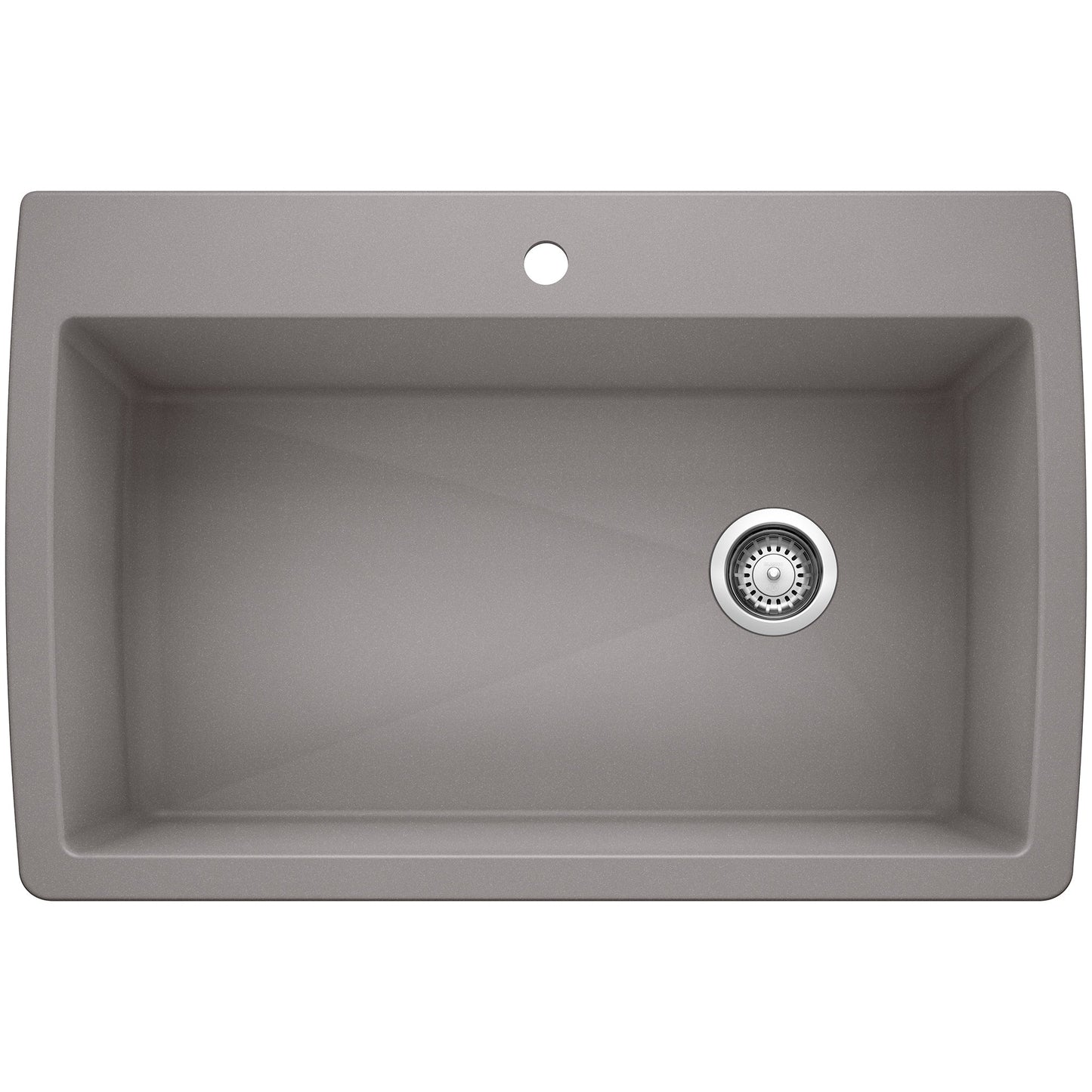 BLANCO 440193 Diamond Super Single Dual Mount Kitchen Sink - Metallic Gray