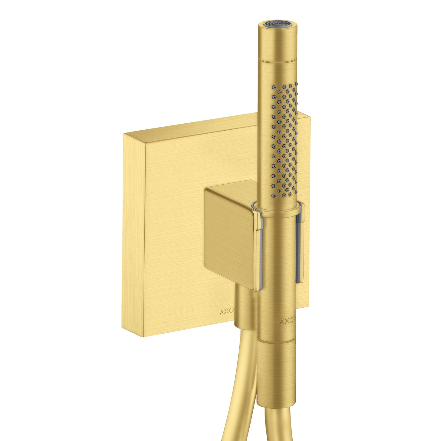 AXOR ShowerSolutions Handshower Holder with Outlet 5" x 5" with Handshower, 1.75 GPM