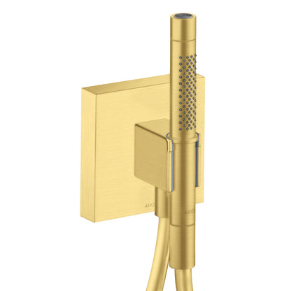 AXOR ShowerSolutions Handshower Holder with Outlet 5" x 5" with Handshower, 1.75 GPM
