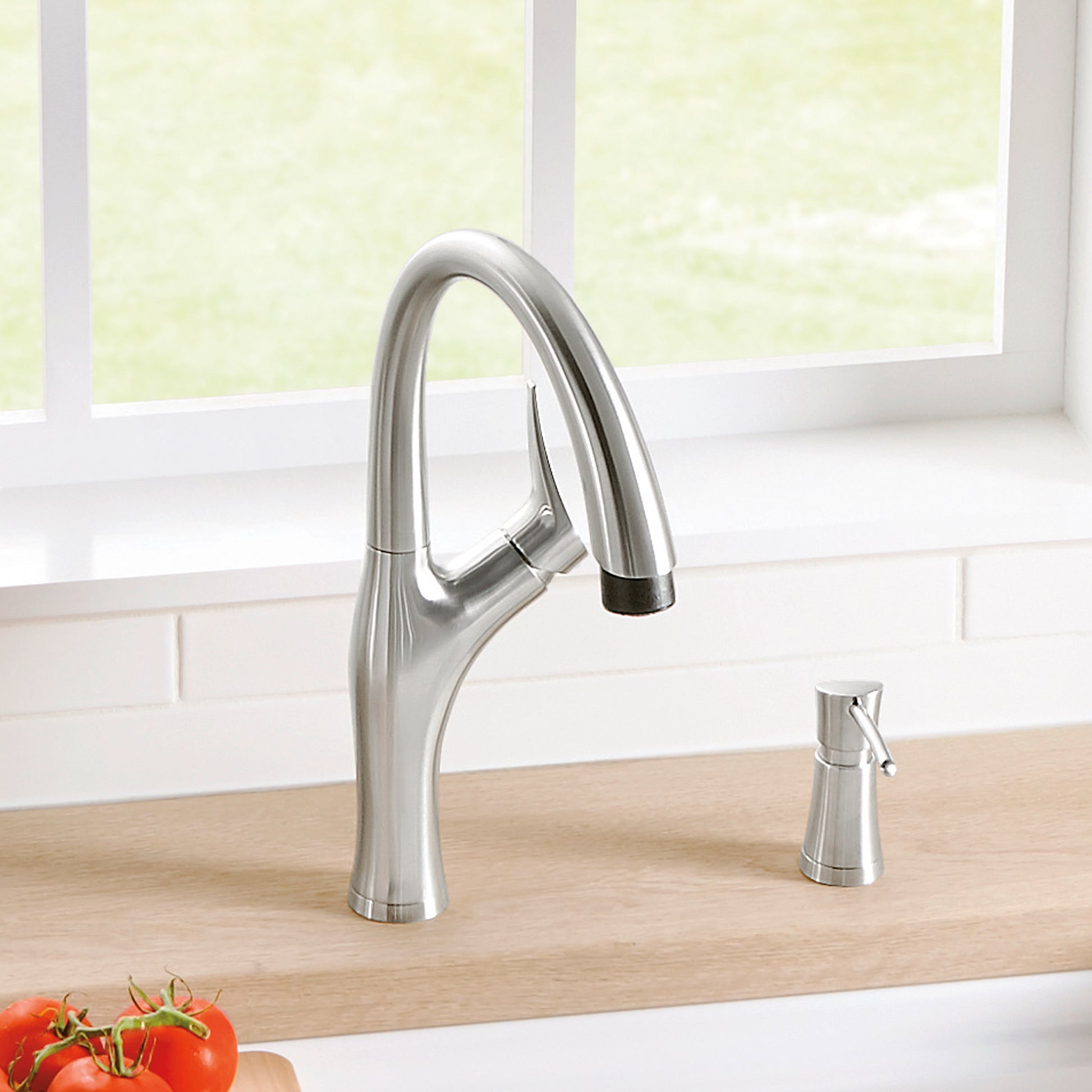 Pvd Steel - BLANCO Artona Pull-Down Dual-Spray Kitchen Faucet