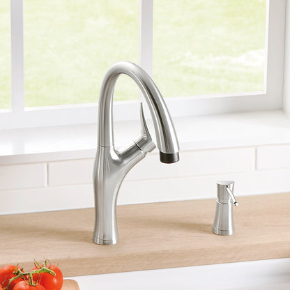Pvd Steel - BLANCO Artona Pull-Down Dual-Spray Kitchen Faucet