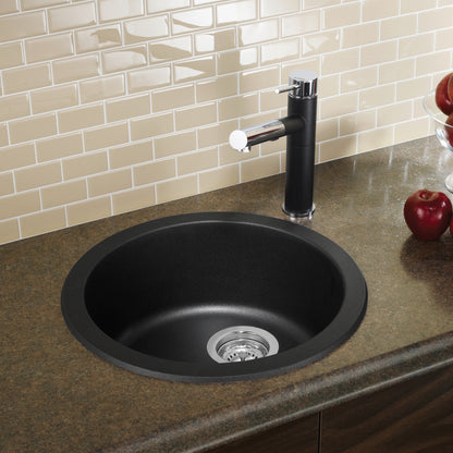Anthracite - BLANCORONDO SILGRANIT 18" Dual Mount Bar Sink