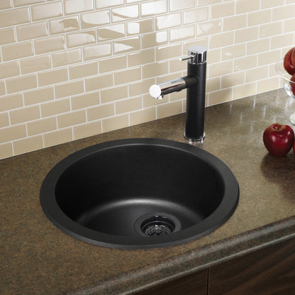 Anthracite - BLANCORONDO SILGRANIT 18" Dual Mount Bar Sink