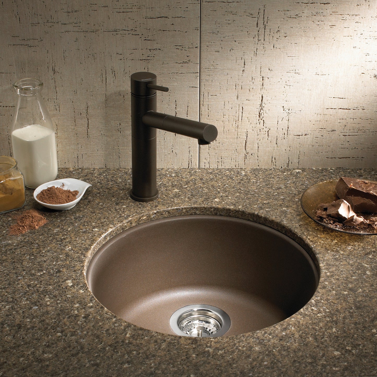 Café - BLANCORONDO SILGRANIT 18" Dual Mount Bar Sink