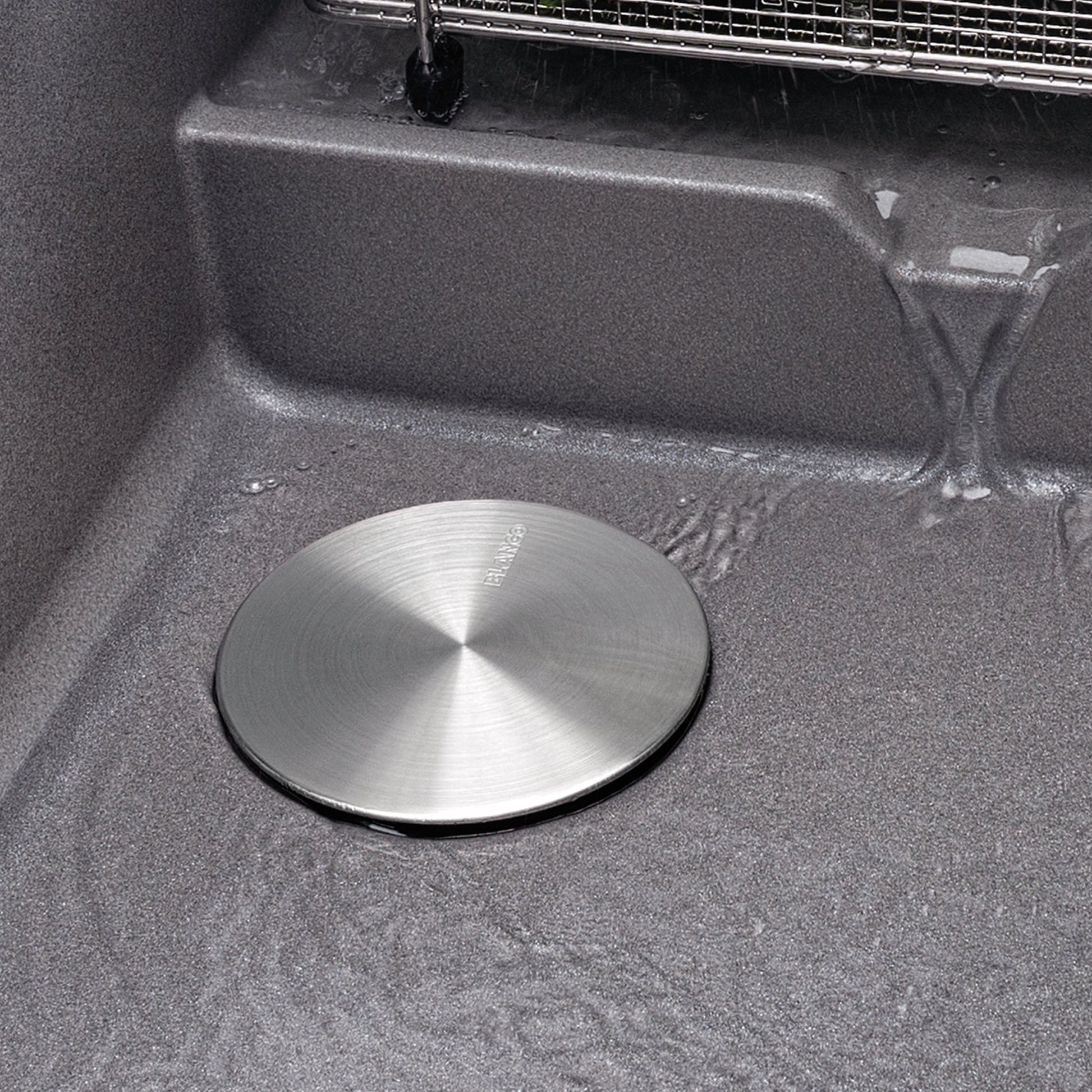 Stainless Steel - BLANCO Capflow Decorative Drain Cover - Stainless