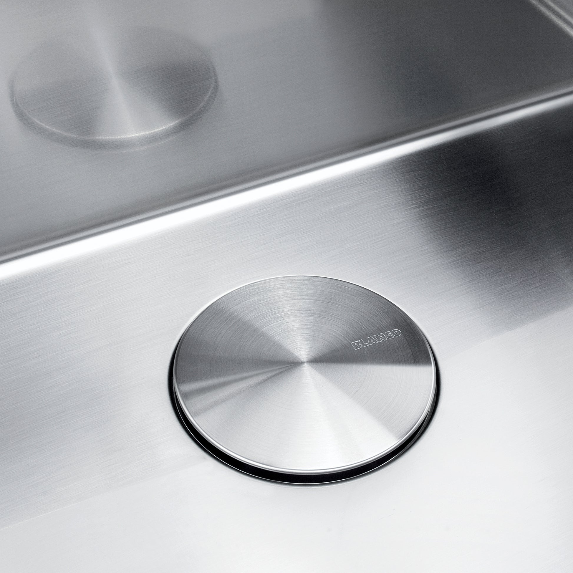 Stainless Steel - BLANCO Capflow Decorative Drain Cover - Stainless