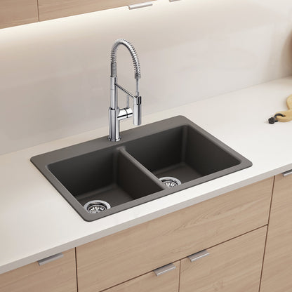 Chrome - BLANCO Catris Semi-Pro Pull-Down Dual-Spray Kitchen Faucet