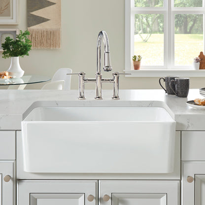 BLANCO Cerana 30" Fireclay Single Bowl Apron-Front Farmhouse Sink