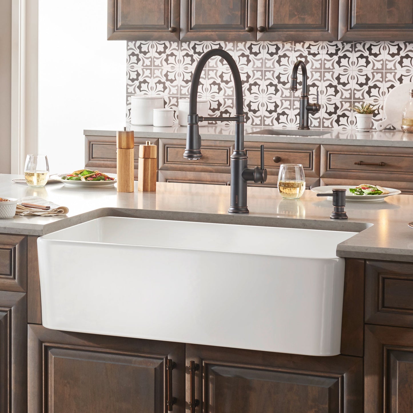 BLANCO Cerana 33" Fireclay Single Bowl Apron-Front Farmhouse Sink