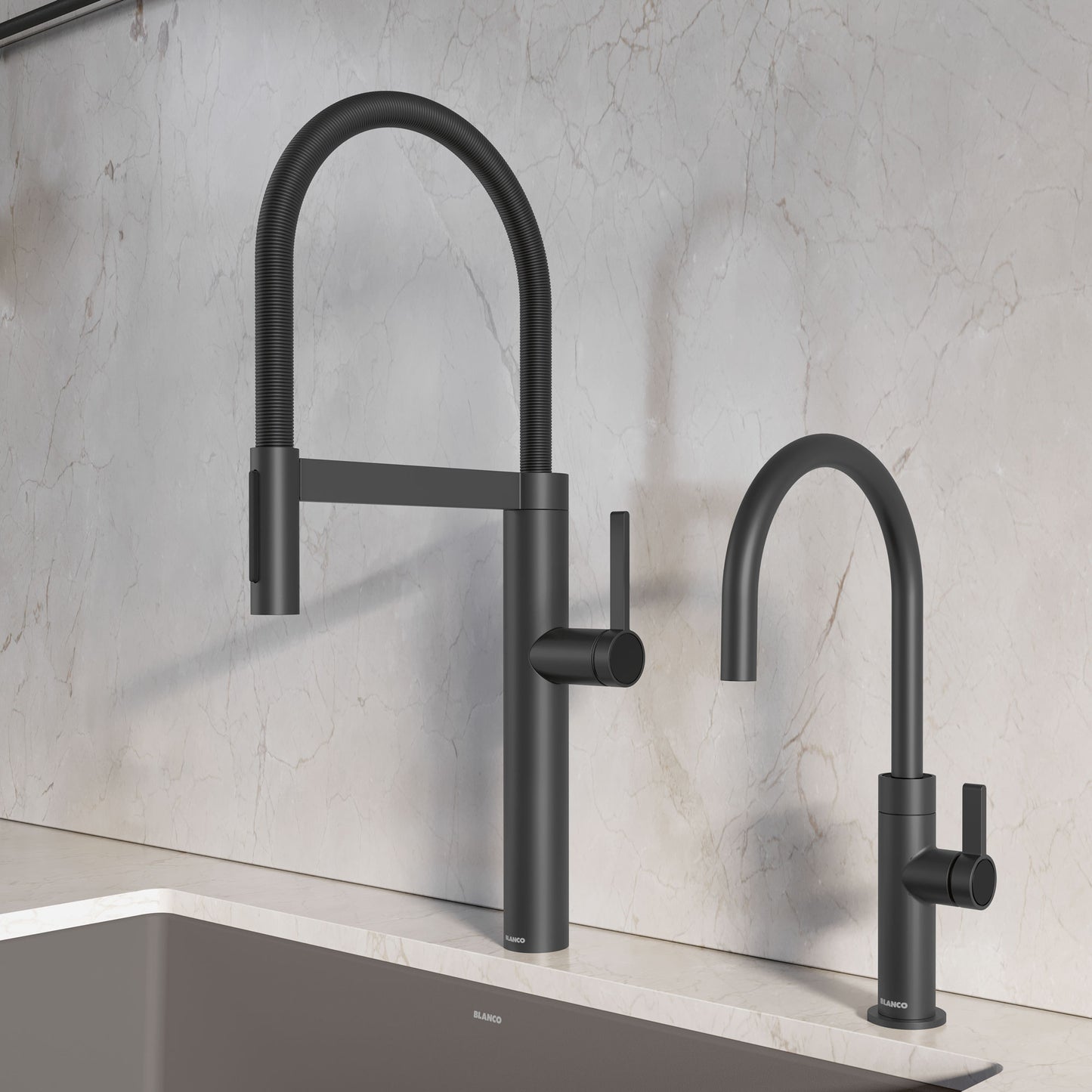 Matte Black - BLANCO Culina II High Arc Beverage Faucet - RO Compatible